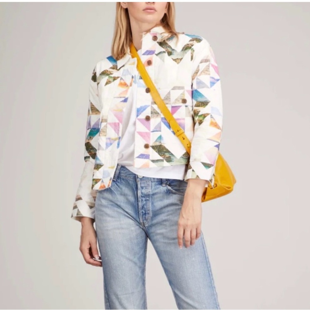 Kerri Rosenthal Quilted Jacket Large NWT